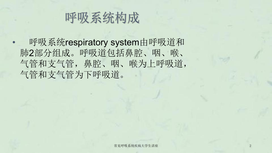 常见呼吸系统疾病大学生讲座课件.ppt_第2页