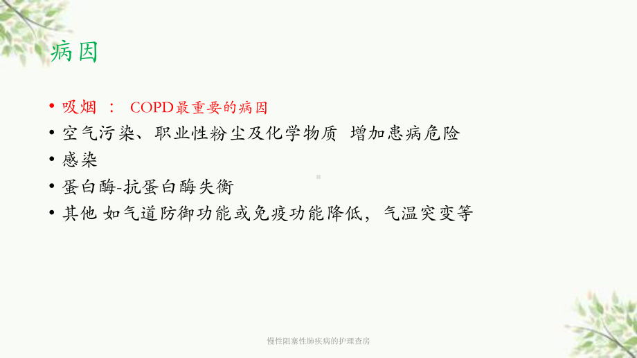 慢性阻塞性肺疾病的护理查房课件.ppt_第3页