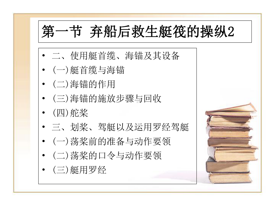 救生艇筏和救助艇操作及管理课件-第五章-弃船后救生艇筏的操纵与管理.ppt_第2页