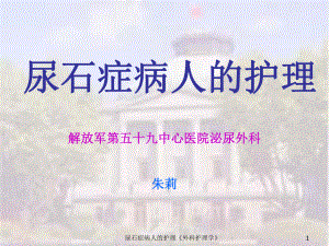 尿石症病人的护理《外科护理学》课件.ppt