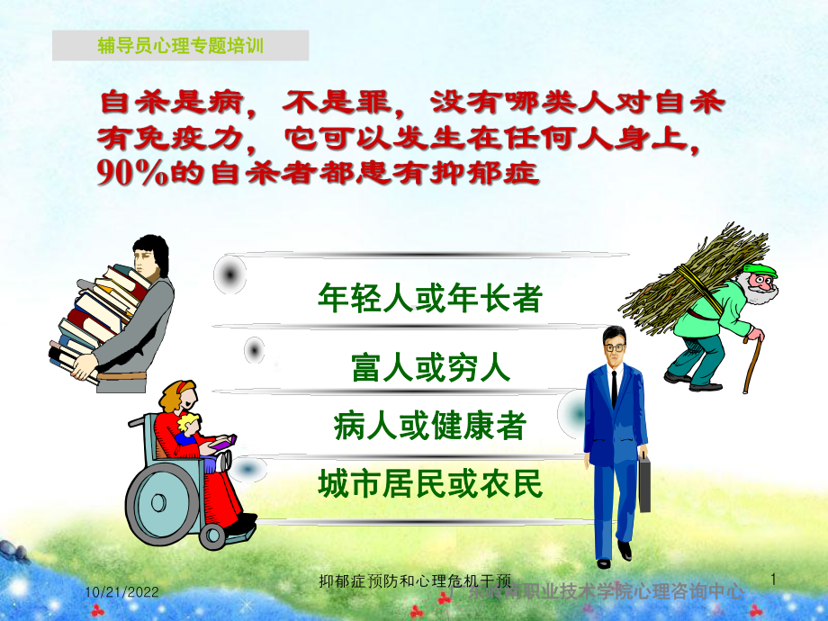 抑郁症预防和心理危机干预培训课件.ppt_第1页