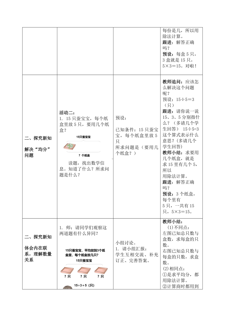 人教版二年级下册数学《表内除法（一）解决问题》教案（校级公开课）.docx_第2页