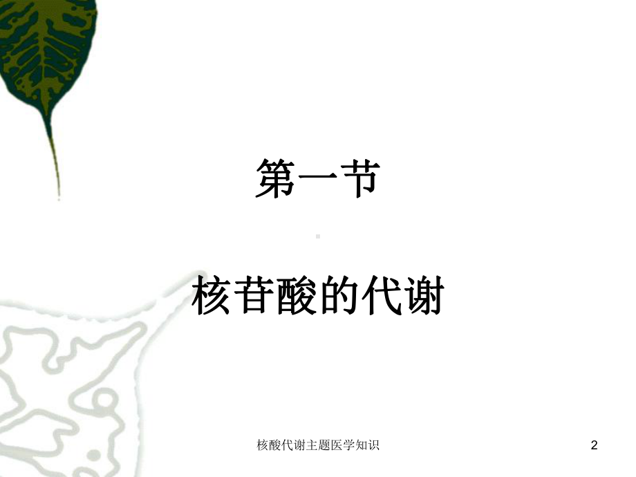 核酸代谢主题医学知识培训课件.ppt_第2页