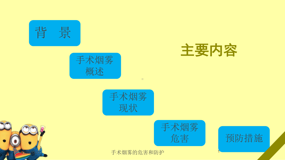 手术烟雾的危害和防护培训课件.ppt_第1页