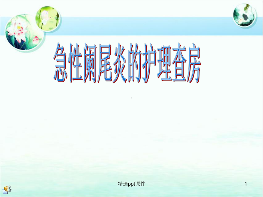 急性阑尾炎的护理查房课件.ppt_第1页