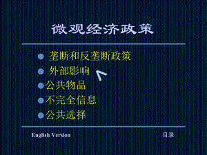 微观经济政策微观经济学宋来课件.ppt