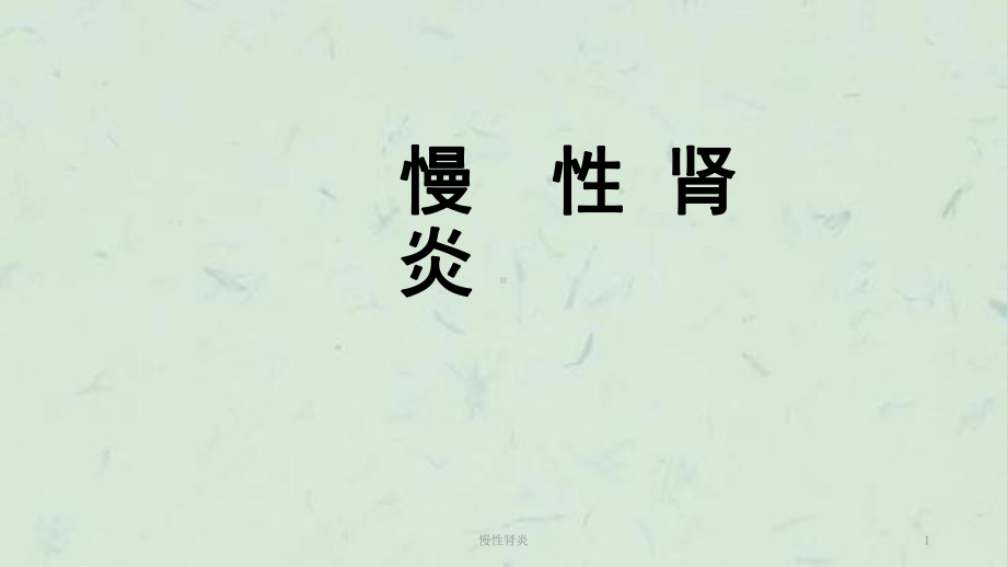 慢性肾炎课件.ppt_第1页