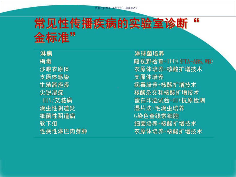 性病实验室诊疗标准和应用课件.ppt_第1页