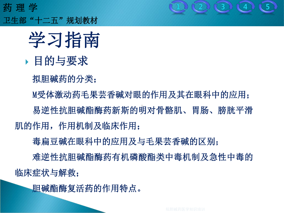 拟胆碱药医学知识培训培训课件.ppt_第2页