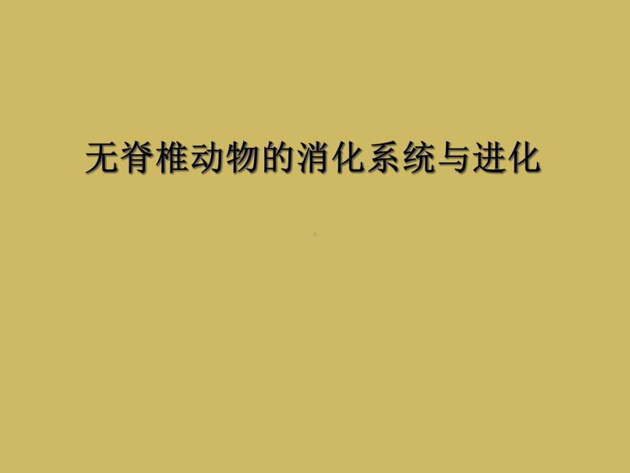 无脊椎动物的消化系统与进化课件.ppt_第1页