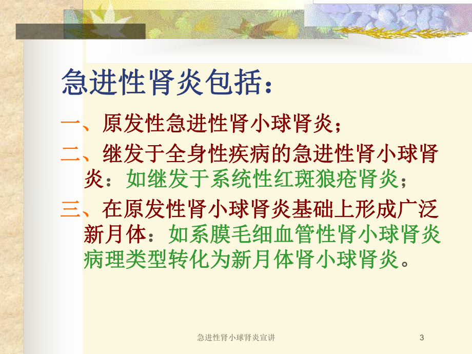 急进性肾小球肾炎宣讲培训课件.ppt_第3页