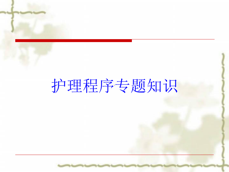 护理程序专题知识培训课件.ppt_第1页