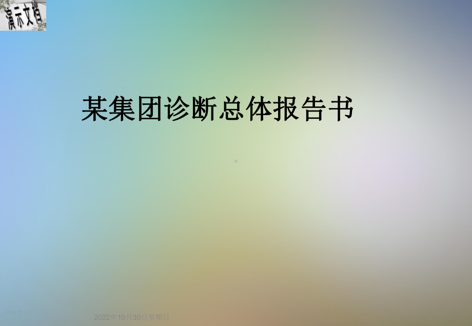 某集团诊断总体报告书课件.ppt_第1页