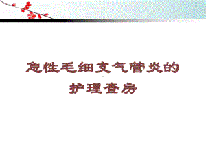 急性毛细支气管炎的护理查房培训课件.ppt