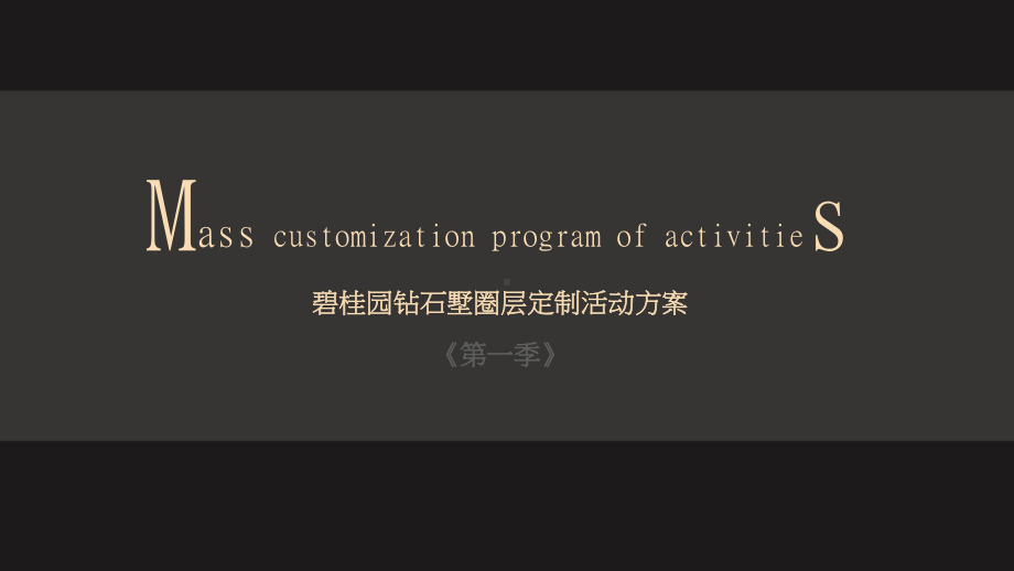 某钻石墅圈层定制活动方案.ppt_第1页