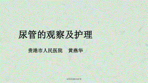 尿管的观察及护理课件.ppt