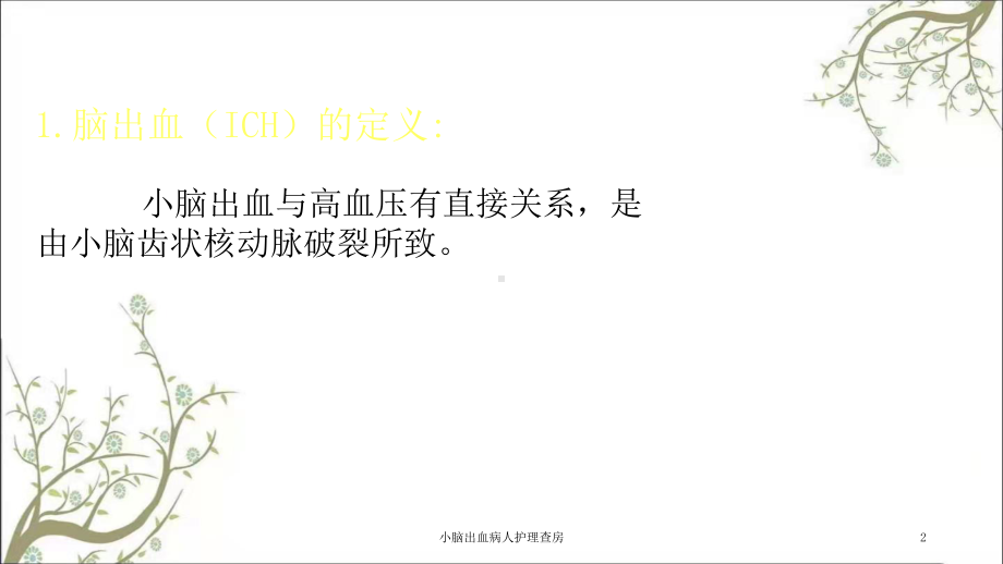 小脑出血病人护理查房课件.ppt_第2页