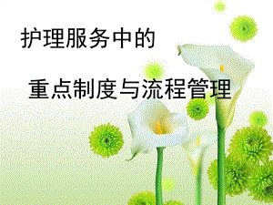 护理服务中重点制度及流程管理课件.ppt