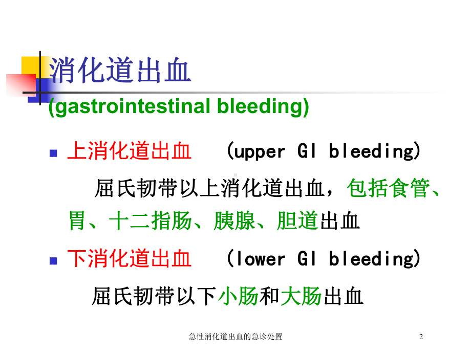 急性消化道出血的急诊处置培训课件.ppt_第2页