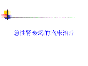 急性肾衰竭的临床治疗培训课件.ppt