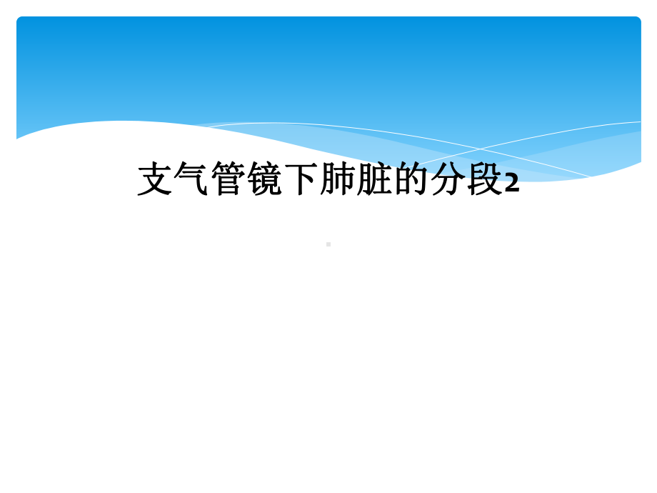 支气管镜下肺脏的分段2课件.ppt_第1页