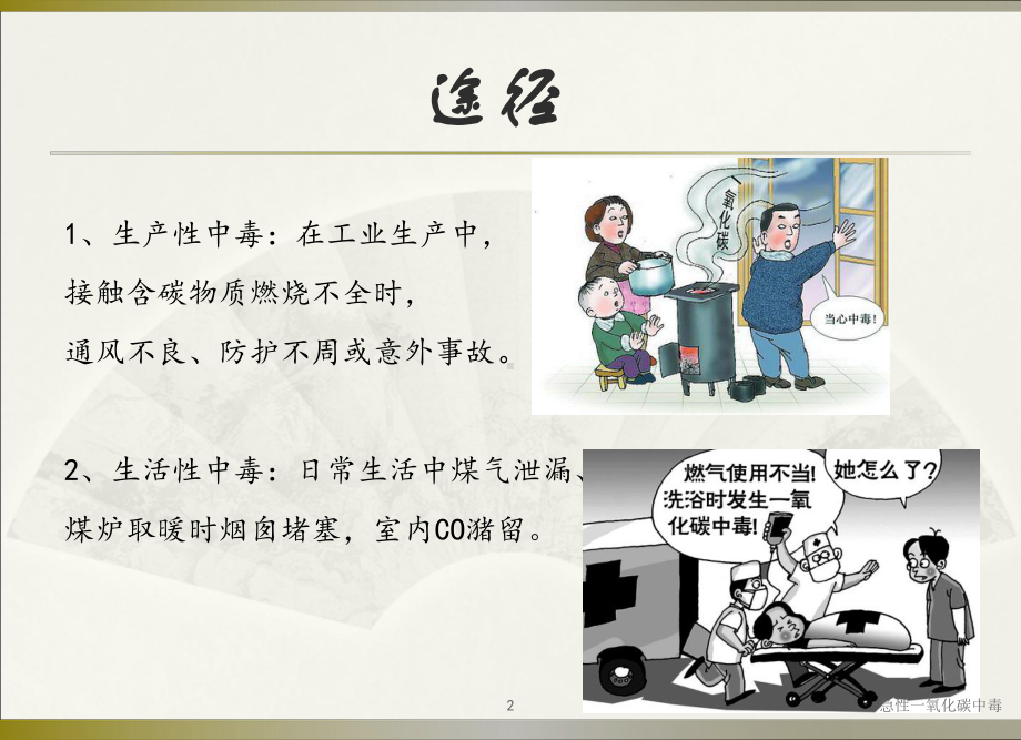 急性一氧化碳中毒培训课件.ppt_第2页