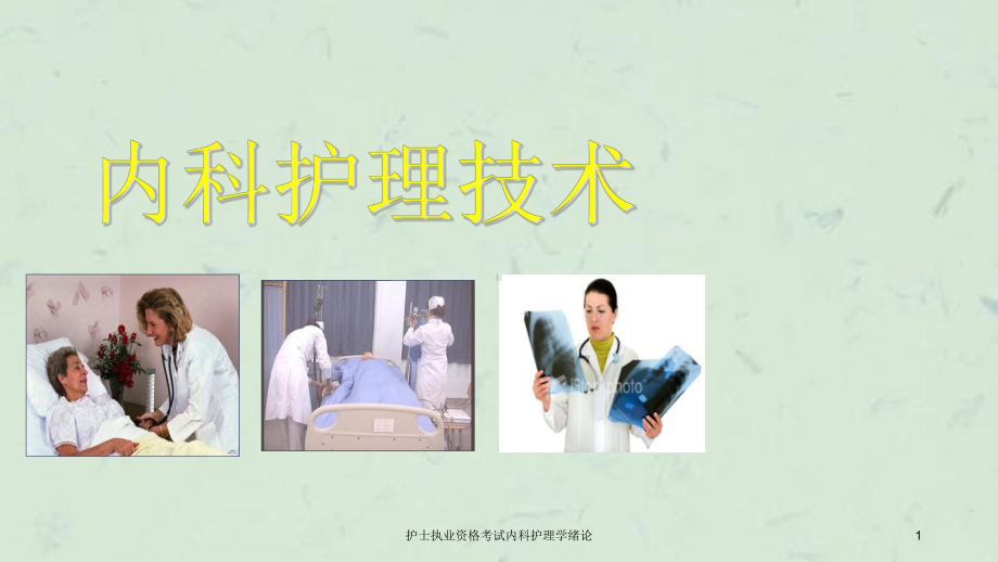 护士执业资格考试内科护理学绪论课件.ppt_第1页