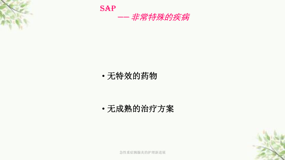 急性重症胰腺炎的护理新进展课件.ppt_第2页