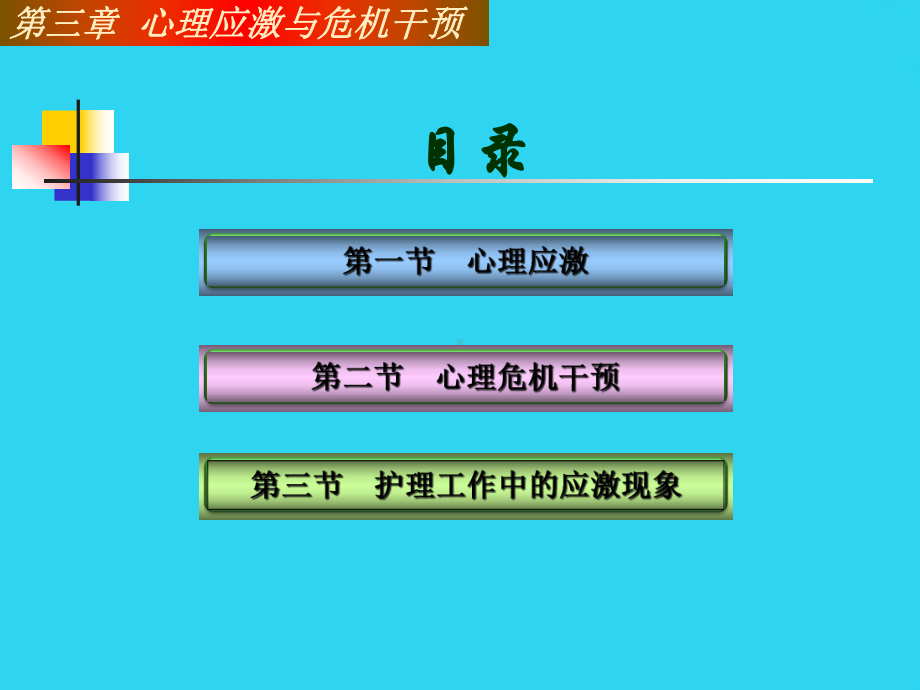 教学培训-心理与精神病护理课件第三章-心理应激与危机干预.ppt_第3页