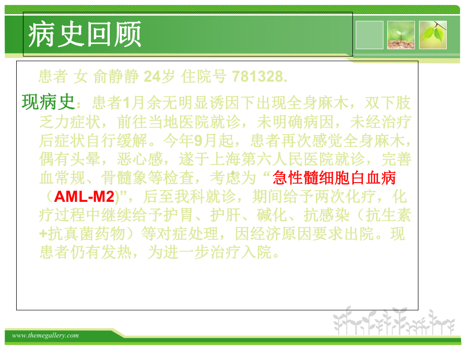 护理查房急性髓系白血病课件.ppt_第3页