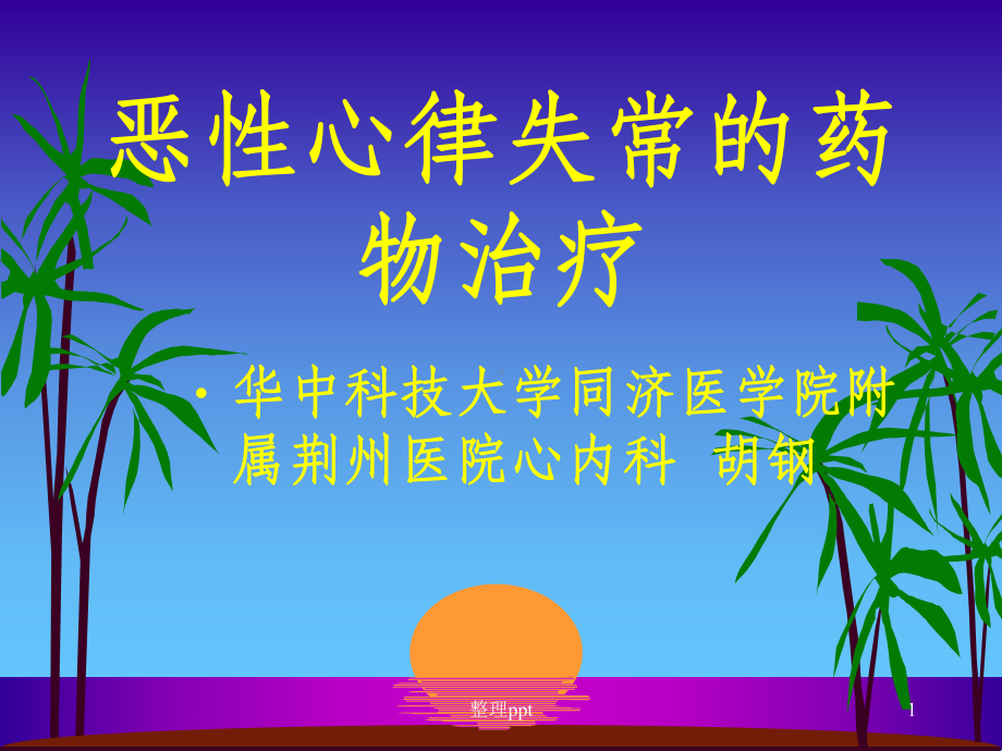 恶性心律失常的药物治疗课件.ppt_第1页