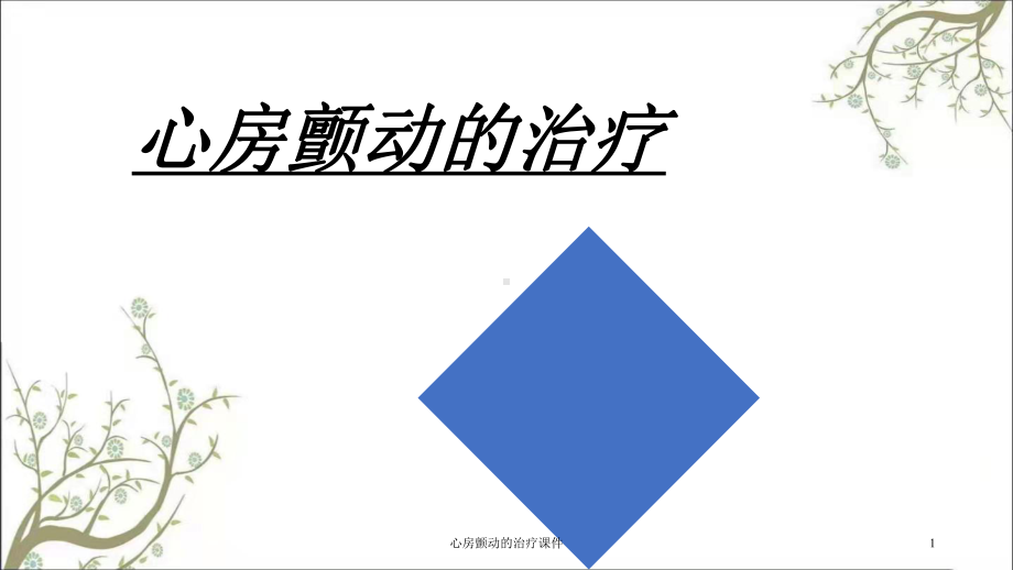 心房颤动的治疗课件.ppt_第1页