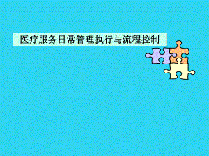 教学培训-医疗服务日常管理执行与流程控制课件.ppt