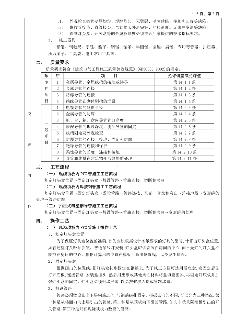 02现浇顶板内管路敷设工程参考模板范本.doc_第2页