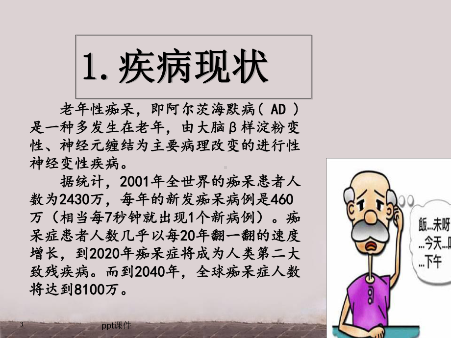 杭州市社区人群老年性痴呆的流行病学调查-课件.ppt_第3页