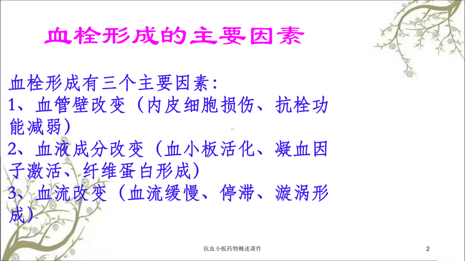 抗血小板药物概述课件.ppt_第2页