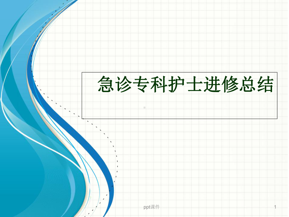 急诊专科护士进修总结-课件.ppt_第1页