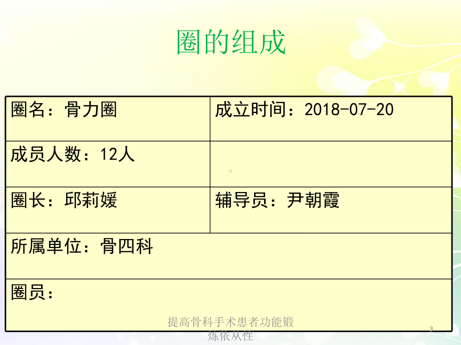 提高骨科手术患者功能锻炼依从性培训课件.ppt_第3页