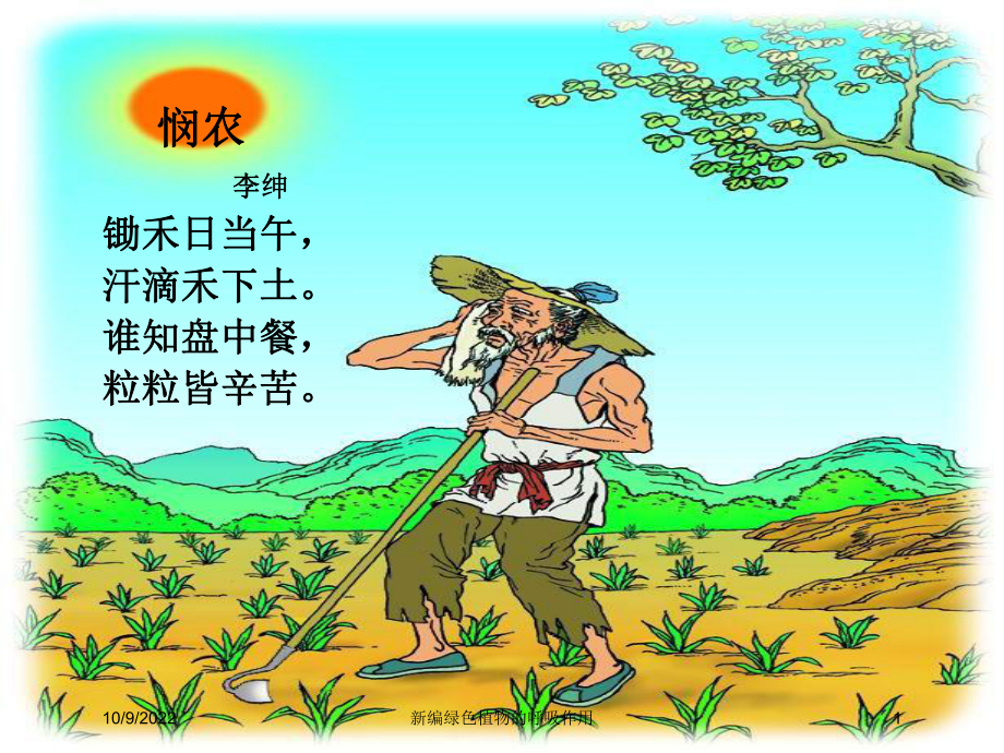 新编绿色植物的呼吸作用培训课件.ppt_第1页