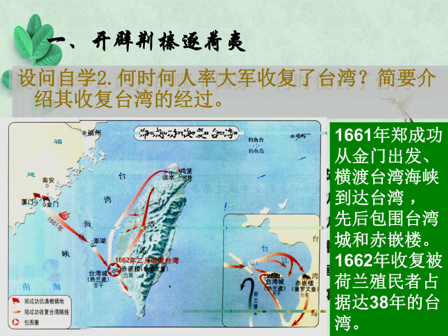 收复台湾和抗击沙俄课件19-人教版.ppt_第3页