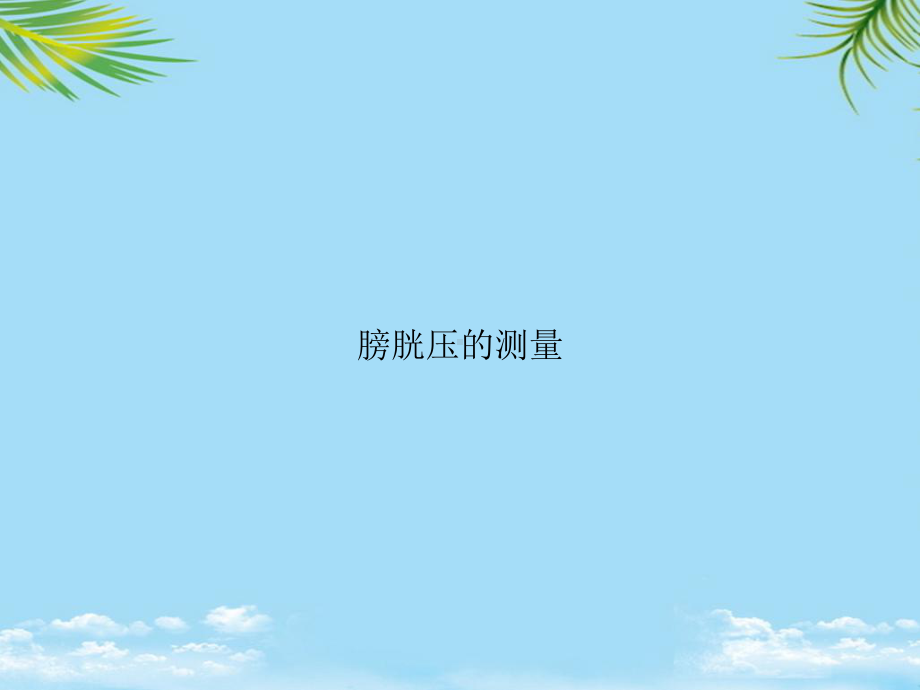 教培用膀胱压的测量课件.ppt_第1页