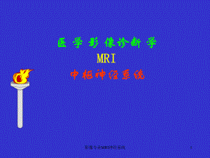 影像专业MRI神经系统课件.ppt