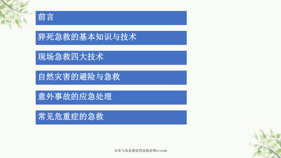 灾害与危急重症的急救必修xyyadm课件.ppt_第2页