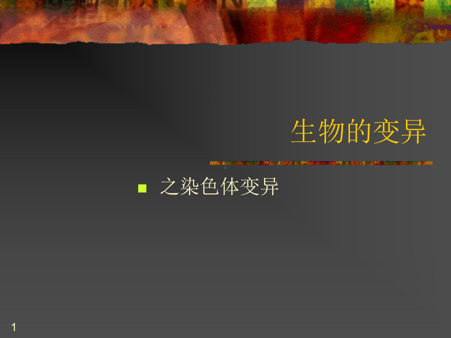 生物的变异之染色体变异课件.ppt_第1页