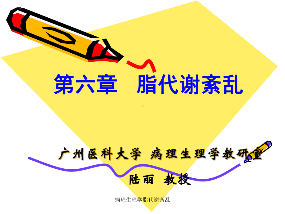 病理生理学脂代谢紊乱课件.ppt_第1页