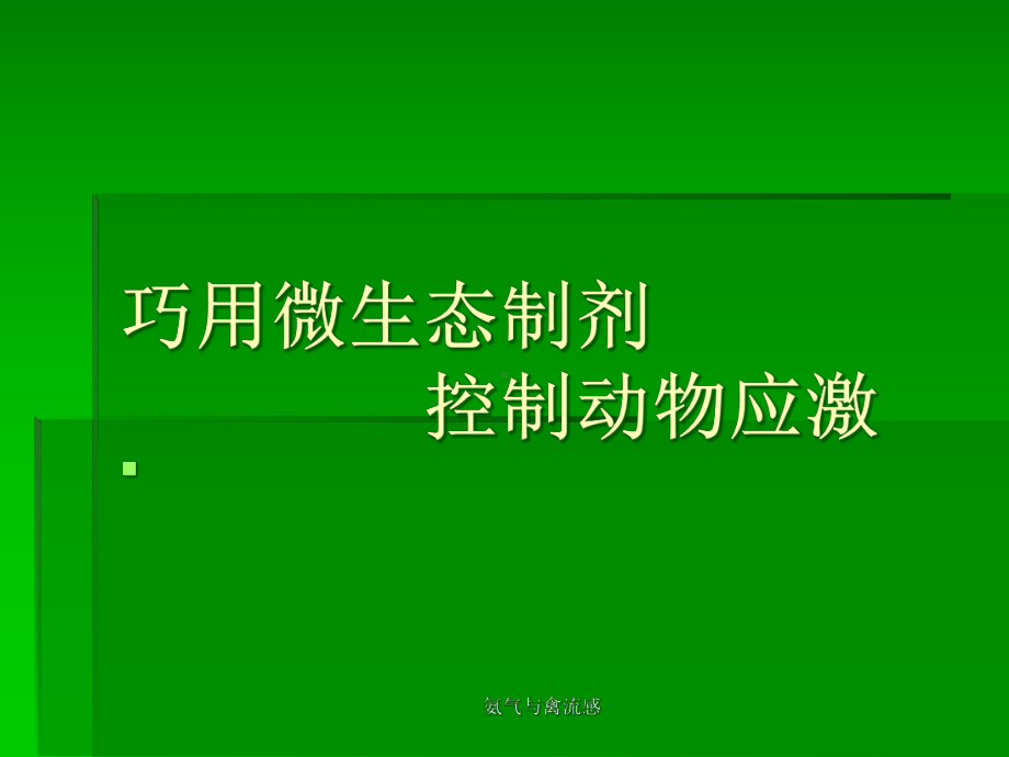 氨气与禽流感课件.ppt_第1页