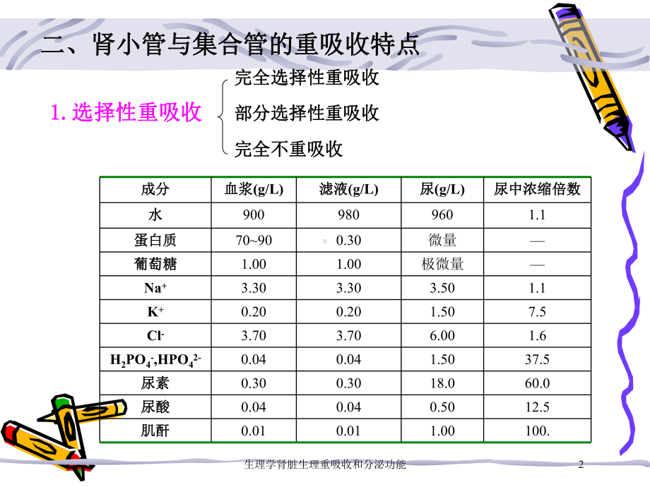 生理学肾脏生理重吸收和分泌功能培训课件.ppt_第2页