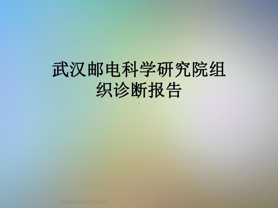 武汉某研究院组织诊断报告课件.ppt_第1页