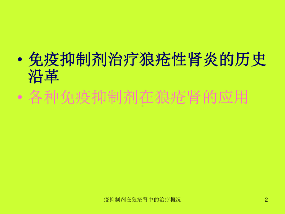 疫抑制剂在狼疮肾中的治疗概况课件.ppt_第2页