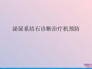 泌尿系结石诊断治疗机预防课件.ppt